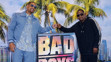 Will Smith and Martin Lawrence take part in a photo call for the upcoming motion picture "Bad Boys, Ride or Die" held at the Porsche Experience Center of Los Angeles in Carson, California, U.S., May 17, 2024. REUTERS/Mike Blake