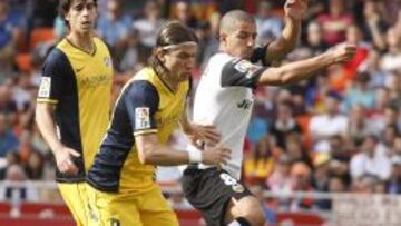 Filipe y Feghouli, en Mestalla.