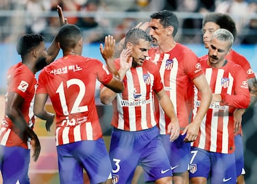 Gol del jugador francés del Atlético de Madrid con una transición de manual del Atleti con Lino robando la pelota en campo propio y Lemar lanzándose junto a Griezmann. El primero se la deja al segundo dentro del área y su tiro cruzado lo saca con el pie Lee. El rebote le vuelve a Lemaren el corazón del área, y este termina definiendo con un volea potente.