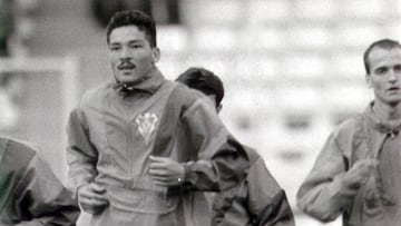 Rommel Fernández, con el Albacete.