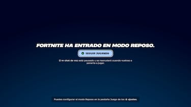 Fortnite recibe un Modo Reposo con su último parche: qué es y cómo funciona