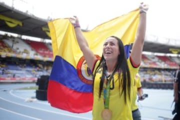 Barranquilla coreó a los medallistas olímpicos colombianos en Río 2016.