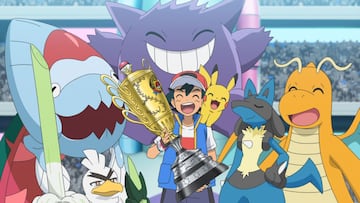 Tras d谷cadas de esfuerzo y de recorrer pr芍cticamente todo el mundo Pok谷mon, Ash Ketchum se alz車 como Campe車n Mundial