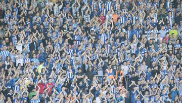 Aficionados del Alavés.