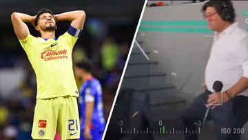 La viral reacción de Iván Zamorano a la falla de Henry Martín ante Cruz Azul