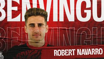Robert Navarro, nuevo jugador del Real Mallorca.