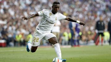 Vinicius, en el partido contra el Valladolid.