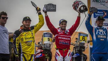 Podio del Rally de Merzouga.