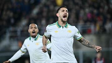 Lorenzo Pellegrini celebra un gol.