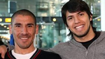 <b>BUEN AMBIENTE. </b>Cata Díaz y Agüero posaron ayer juntos, antes de regresar, en el aeropuerto de Marignane de Marsella.