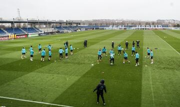 El Madrid entrena con todo esperando al Girona