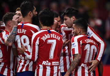 1-0. Álvaro Morata celebró el primer gol.