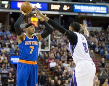 Carmelo Anthony y Rudy Gay.