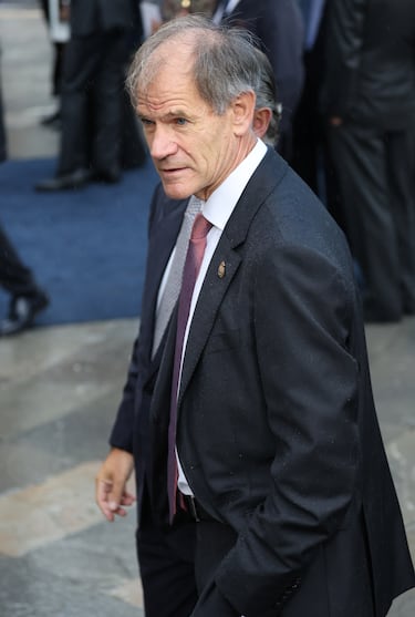 Abel Antón a su llegada a la entrega de los Premios Princesa de Asturias 2023.