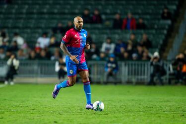 Thierry Henry durante un momento del partido.