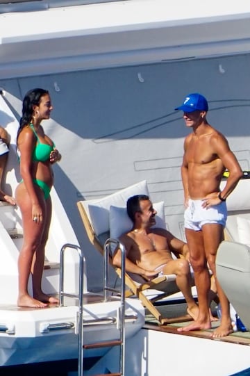 Cristiano Ronaldo y Georgina Rodríguez disfrutaron en las Islas Baleares de sus vacaciones.