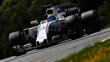 Felipe Massa con el Wiliams durante la carrera de Austria.