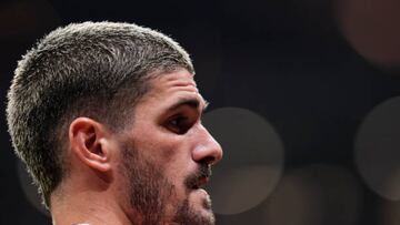 Rodrigo De Paul, durante el encuentro ante el Rayo Vallecano en el Metropolitano.