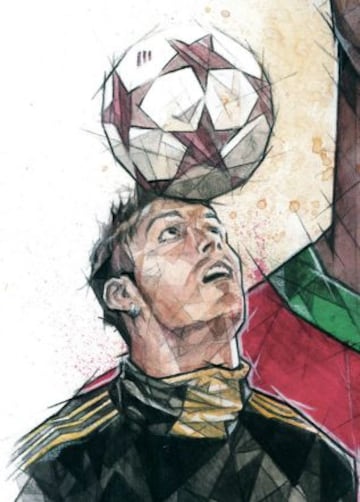 Cristiano, Messi y otros en estas maravillosas ilustraciones