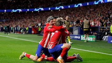 Atlético Madrid beat Borussia Dortmund in the first leg of the Champions League quarter-finals.