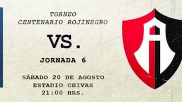 C&oacute;mo y d&oacute;nde ver Chivas vs Atlas: horarios y TV, Cl&aacute;sico Tapat&iacute;o