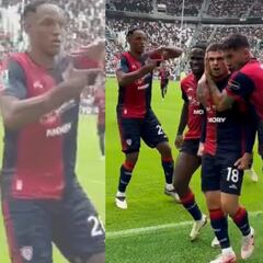 Así fue el gesto de Mina por Cuadrado a hinchas de Juventus