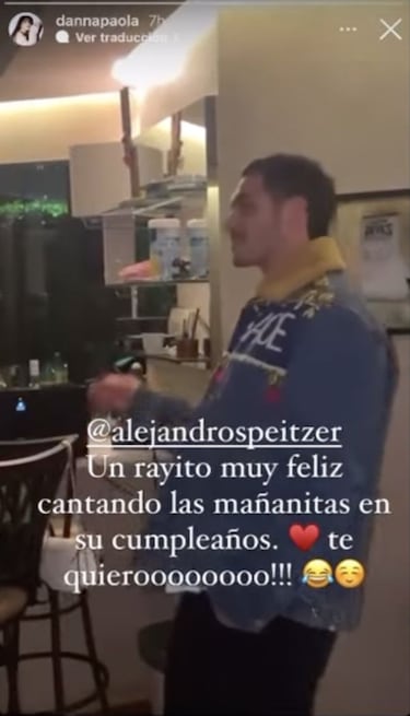Así celebró Danna Paola a Alejandro Speitzer por su cumpleaños 27