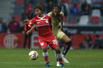 La delantera de las 'Diablitas' fue la goleadora del equipo, pues cuando Natalia Mauleón tuvo que acudir al mundial Sub-17, ella tomó la responsabilidad en sus botines e hizo 3 dianas en la Liguilla, todas frente al Club América.