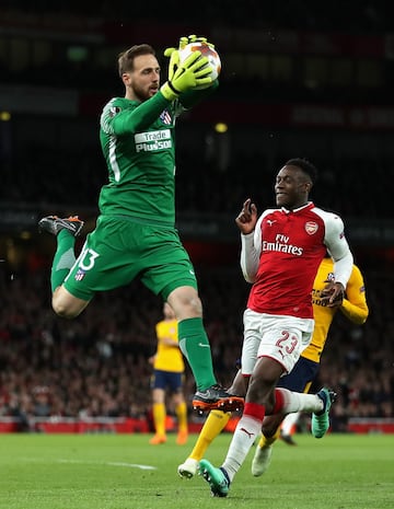 Jan Oblak and Danny Welbeck.