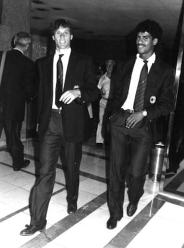 Marco Van Basten y Frank Rijkaard