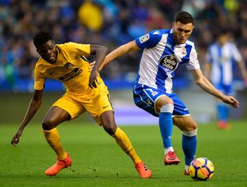 Lucas Pérez ante Thomas.