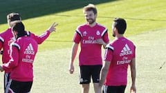 Ancelotti probó ayer con Illarra en un 4-4-2 como pareja de Kroos