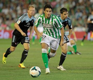 Jug車 dos temporadas con el Betis 12/13, 13/14 y con el Real Madrid la temporada 10/11.
