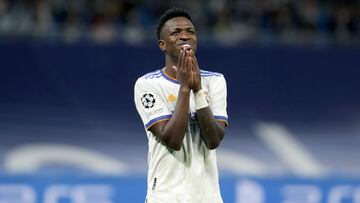 Vinicius, durante el Madrid-Sheriff.