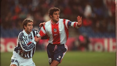 Gurrutxaga, con Kiko, en un partido.