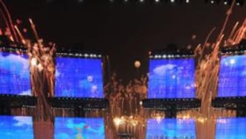 <b>COMO EN ASIA. </b>Un instante de la ceremonia de inauguración de los Juegos Asiáticos de 2010 celebrados hace unos días en China.