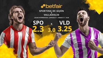 Real Sporting de Gijón vs. Real Valladolid CF: horario, TV, estadísticas, clasificación y pronósticos
