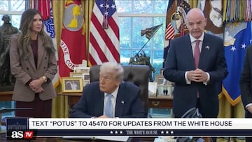 El Presidente Trump anunció un plan para agilizar las citas en las embajadas para los asistentes al evento mundialista. Infantino celebró la idea, de cara al torneo más importante del próximo año.