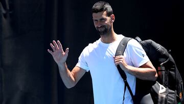 Novak Djokovic, en el Open de Australia.