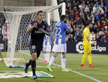 0-1. James Rodríguez celebrando el primer gol.