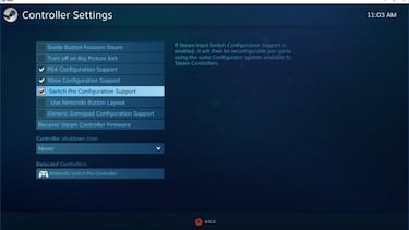 Steam añade compatibilidad con el Nintendo Switch Pro Controller