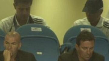 Mou ve el partido en un palco