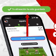 ¡Acuérdate de guardar tu alineación en Biwenger!