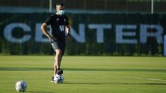 Diego Mart&iacute;nez durante un entrenamiento.