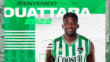 El franco-ghan¨¦s Yakuba Ouattara ficha por el Betis por dos a?os