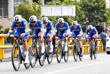 El equpo belga Deuceninck Quick Step.culminó en la segunda posición.
