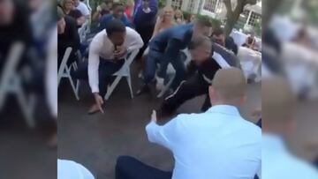 Entrada en una boda al estilo de Chicago Bulls de Jordan