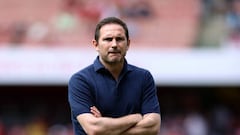 LONDON, ENGLAND - MAY 22: Everton manager Frank Lampard during the Premier League match between Arsenal and Everton at Emirates Stadium on May 22, 2022 in London, United Kingdom. (Photo by Charlotte Wilson/Offside/Offside via Getty Images)