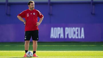 El entrenador del Real Valladolid, Sergio González.