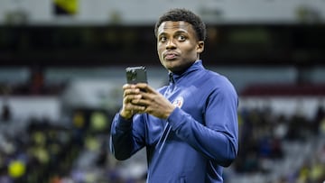 Javairo Dilrosun of America during the 5th round match between America vs Monterrey as part of the Torneo Clausura 2024 Liga BBVA MX at Azteca Stadium on February 03, 2024 in Mexico City, Mexico.